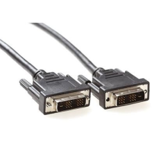 Act DVI-D Single Link cable male to male 1m Black AK3823 kábel és adapter