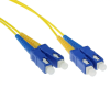 Act LSZH Singlemode 9/125 OS2 fiber cable duplex with SC connectors 10m Yellow RL3910