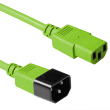 Act Powercord C13 - C14 3m Green AK5115 kábel és adapter