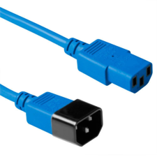 Act Powercord C13 - C14 5m Blue AK5430 kábel és adapter
