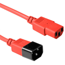 Act Powercord C13 - C14 5m Red AK5429 kábel és adapter