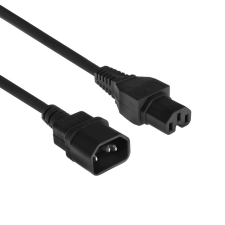 Act Powercord C14 - C15 5m Black AK5341 kábel és adapter