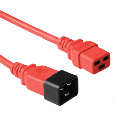 Act Powercord C19 - C20 1,8m Red AK5090 kábel és adapter
