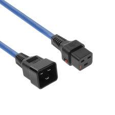 Act Powercord C19 IEC Lock - C20 1m Blue AK5205 kábel és adapter