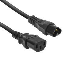 Act Powercord C6 - C13 0,2m Black AK5247 kábel és adapter