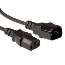 Act Powercord LSZH C13 - C14 3m Black AK5216 kábel és adapter