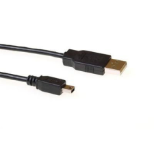 Act SB2415 USB2.0 A male - USB mini B5 male 5m Black kábel és adapter
