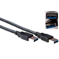 Act USB 3.0 A male to USB A male 1m Black  SB3011 kábel és adapter