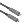 Act USB-C 3.2 Gen2 Active Optical Cable (AOC) for touch panels video data, power 5m Black AK4325
