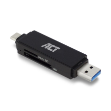 Act USB-C/USB-A kártyaolvasó SD/micro SD kátyákhoz (AC6375) (AC6375) kártyaolvasó