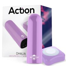 Action Dhalia ultra erős minivibrátror, távirányítóval (lila) vibrátorok