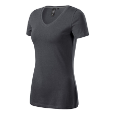 Action V-neck póló női light anthracite L női póló