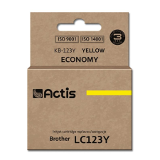 ACTIS (Brother LC123Y/LC121Y) Tintapatron Sárga (KB-123Y) nyomtatópatron & toner