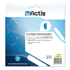 ACTIS (Brother LC525Y) Tintapatron Sárga nyomtatópatron & toner