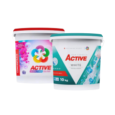 Active mosópor csomag fehér és színes ruhákhoz 2x10kg tisztító- és takarítószer, higiénia
