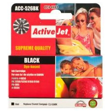 ActiveJet (Canon CLI-526BK) Chipes Tintapatron Fekete nyomtatópatron & toner