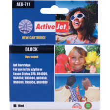 ActiveJet (Epson T0711) Chipes Tintapatron Fekete (EXPACJAEP0104) nyomtatópatron & toner