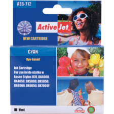 ActiveJet (Epson T0712) Chipes Tintapatron Ciánkék (EXPACJAEP0105) nyomtatópatron & toner