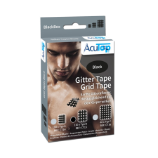 ACUTOP Gitter Tape Cross Tape LAP Közepes (20lap/doboz, 6db/lap) - Fekete gyógyászati segédeszköz
