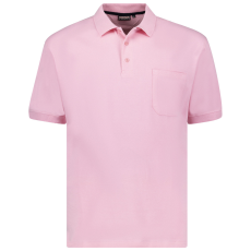 Adamo férfi póló póló 139311 oversize, Rózsaszín 7XL