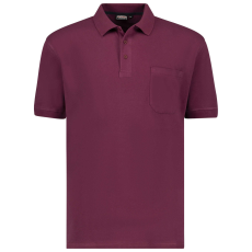 Adamo férfi póló póló KENO oversize, 4XL Bordeaux