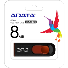 ADATA 8GB fekete pendrive (AC008-8G-RKD) pendrive