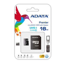 ADATA AUSDH16GUICL10-RA1 memóriakártya MicroSDHC 16GB + Adapter UHS-I CL10 (50/10) memóriakártya