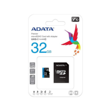 ADATA MicroSD kártya - 32GB microSDXC UHS-I Class10 A1 (R/W: 100/20 MB/s) + adapter memóriakártya
