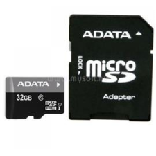 ADATA MicroSDHC 32GB + Adapter UHS-I CLASS 10 (AUSDH32GUICL10-RA1) memóriakártya