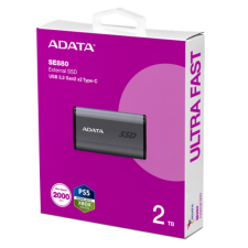 ADATA SSD Külső USB 3.2 2TB SE880 Elite, Szürke (347824) merevlemez