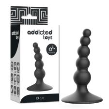  ADDICTED TOYS - 10 cm hosszú anális dugó fekete anál