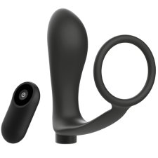 Addicted Toys REMOTE CONTROL ANAL MASSAGER AND COCK RING WITH VIBRATOR anál
