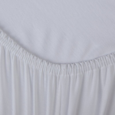  Adela jersey pamut gumis lepedő Fehér 160x200 cm + 30 cm lakástextília
