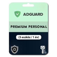 AdGuard Premium Personal (3 eszköz / 1 év) (Elektronikus licenc) karbantartó program