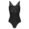 Adidas 1 részes fürdőruhák Big Bars X-Back Swimsuit Fekete DE 40