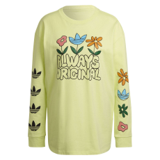 Adidas Blúz Adidas Graphic Ls HC5428 Női Sárga 36