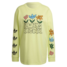 Adidas Blúz Adidas Graphic Ls HC5428 Női Sárga 38