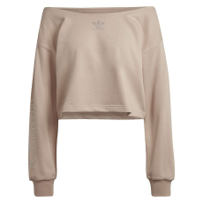 Adidas Blúz Adidas Slouchy Crew HF6774 női bézs 36