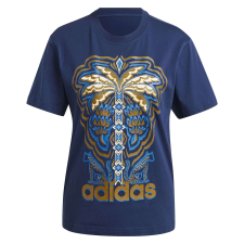Adidas Farm Gfx Tee IV9758 női póló, kék S női póló