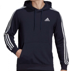 Adidas French Terry Essentials 3 csíkos férfi kapucnis kapucnis, sötétkék, 2XL