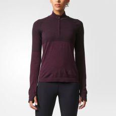 Adidas Hosszú ujjú póló CLMHT PK ZIP W női