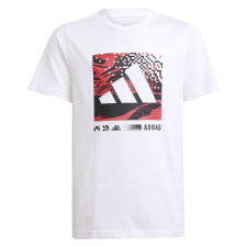 Adidas J Camo Logo Tee JD4642 Gyerek Fehér 128 gyerek póló