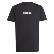 Adidas J Lin Tee 160 JC9748 Gyerek Póló Fekete 176 gyerek póló