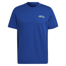 Adidas Poló Adidas Stokd Tee Flowe HF2303 Férfi Kék S férfi póló