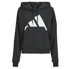 Adidas Pulóverek Essentials Big Logo French Terry Loose Hoodie Fekete EU M
