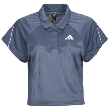 Adidas Rövid ujjú galléros pólók Stadium 3-Stripes Tennis Inspired Jacquard Polo Shirt T-Shirt Kék EU L