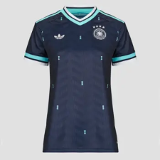 Adidas Rövid ujjú pólók Away Germany Football Jersey Kék EU M női póló