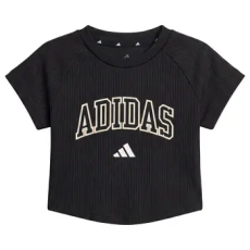 Adidas Rövid ujjú pólók Sport Seasonals Collegiate Typography T-Shirt Junior Girls Fekete 7 / 8 éves