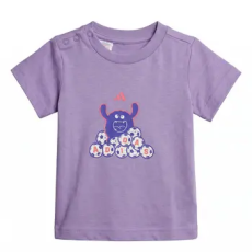 Adidas Rövid ujjú pólók TIRO_NSTERS GRAPHIC T-SHIRT INFANT Lila 3 / 6 hónapos