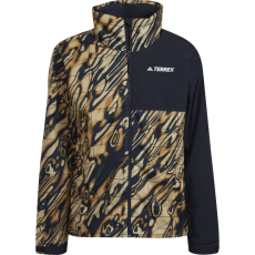 Adidas Terrex Multi RAIN.RDY Print férfi dzseki, sötétkék/barna, M